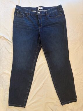 Lane Bryant Jeans Women's Size 22 Blue Dark Wash Straight Leg